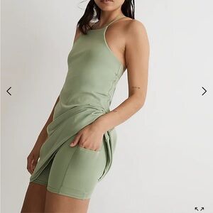 Madewell flex fitness dress XS green (box a)